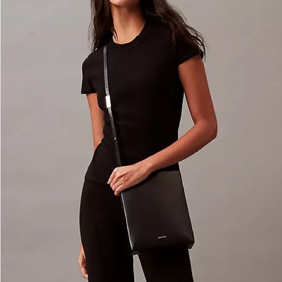 Calvin Klein Line Leather Crossbody Bag - Picture 6 of 6